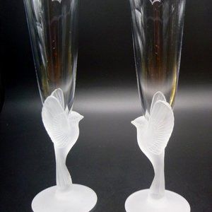 Sasaki Wings Champagne Flutes